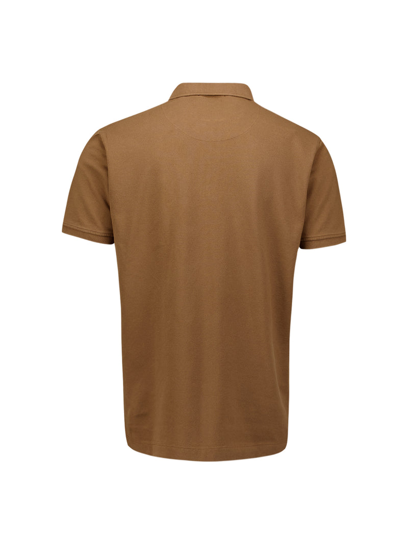Pique poloshirt | Camel