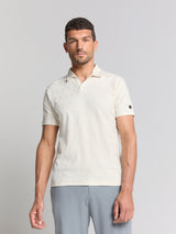 Jacquard poloshirt | Offwhite