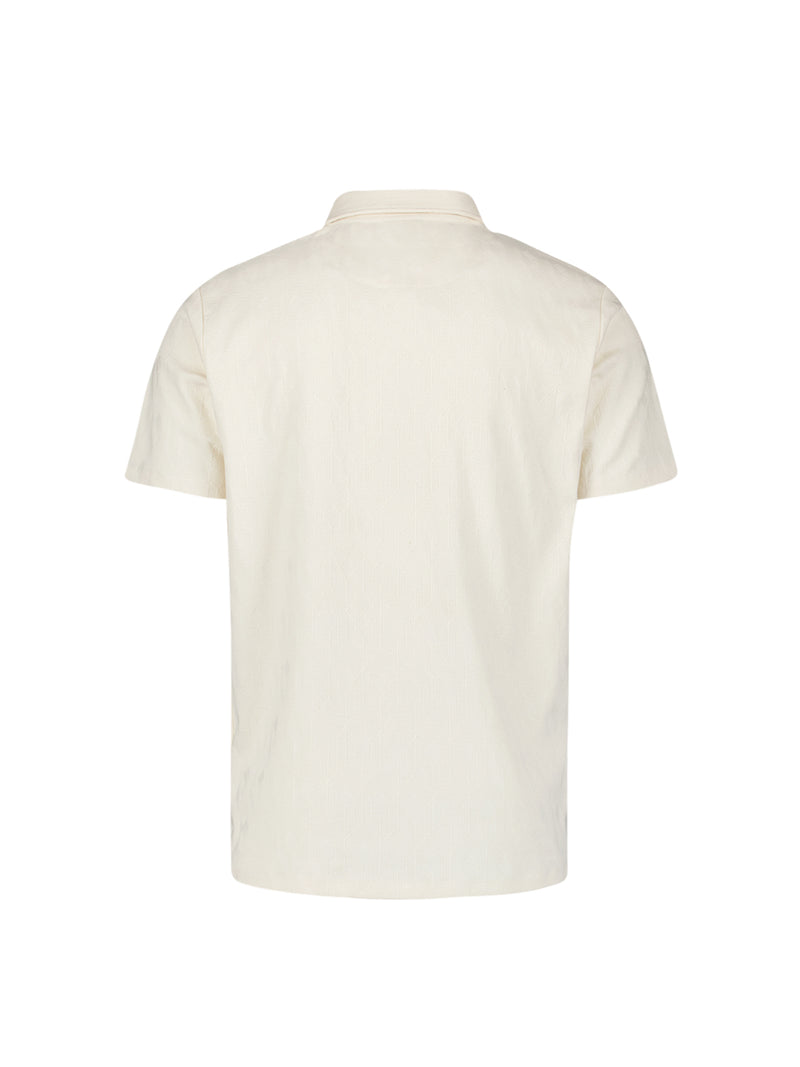 Jacquard poloshirt | Offwhite
