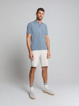 Pique poloshirt | Washed Blue