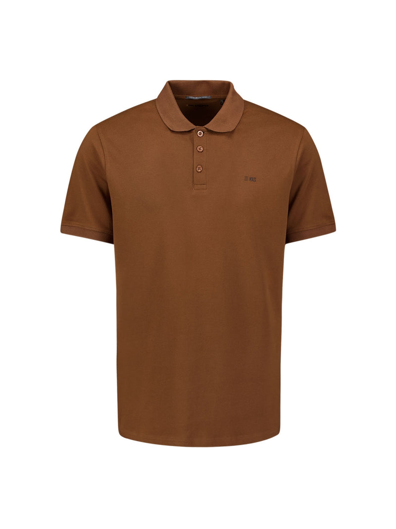 Pique poloshirt | Camel