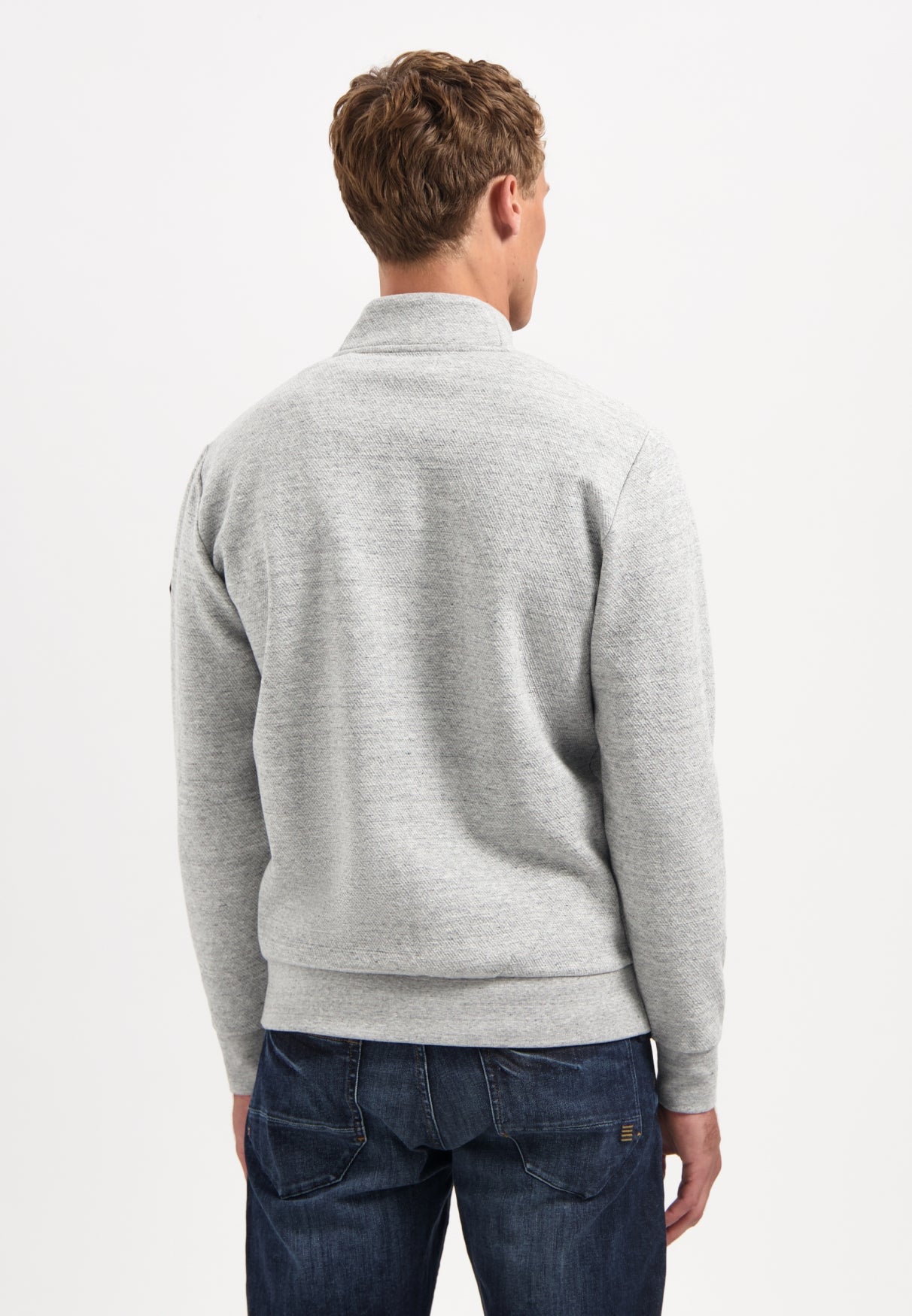 Textured cardigan | Grey Melange