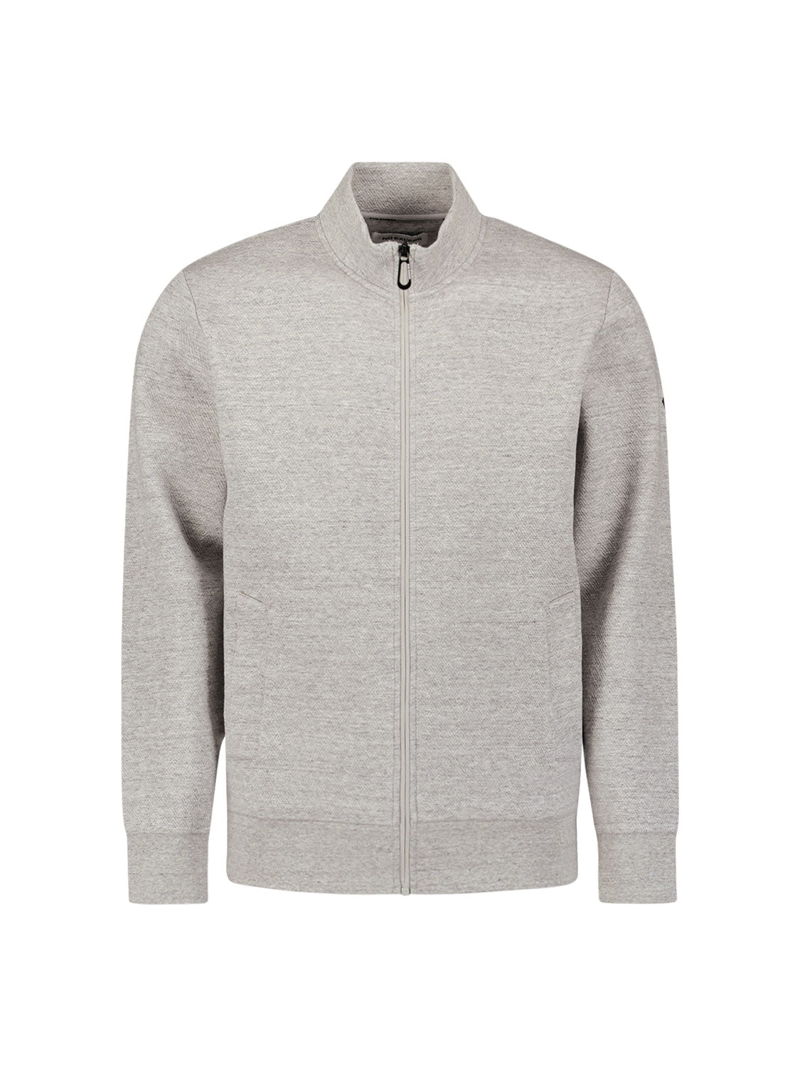 Textured cardigan | Grey Melange