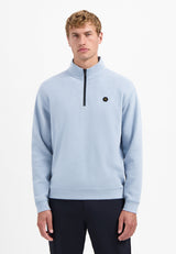 Soft half-zip sweater | Dusty Blue
