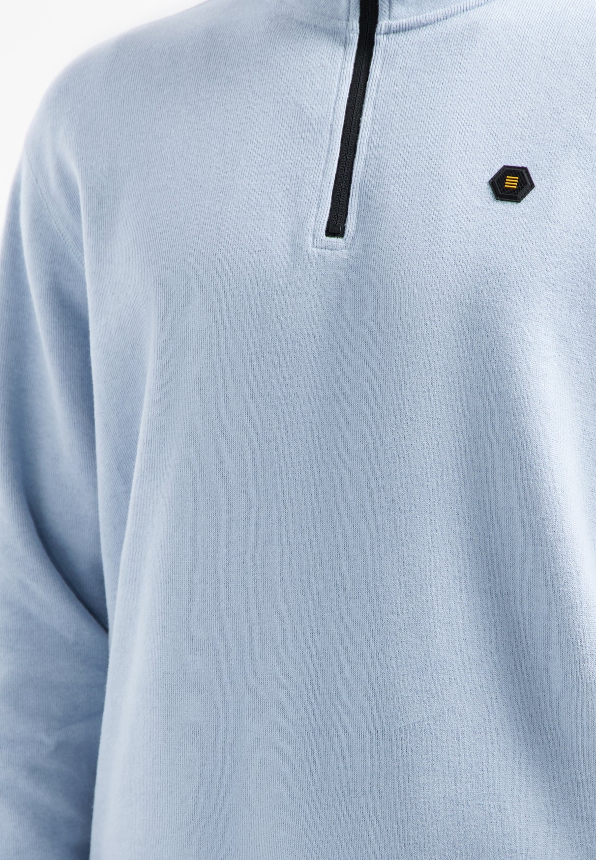 Soft half-zip sweater | Dusty Blue