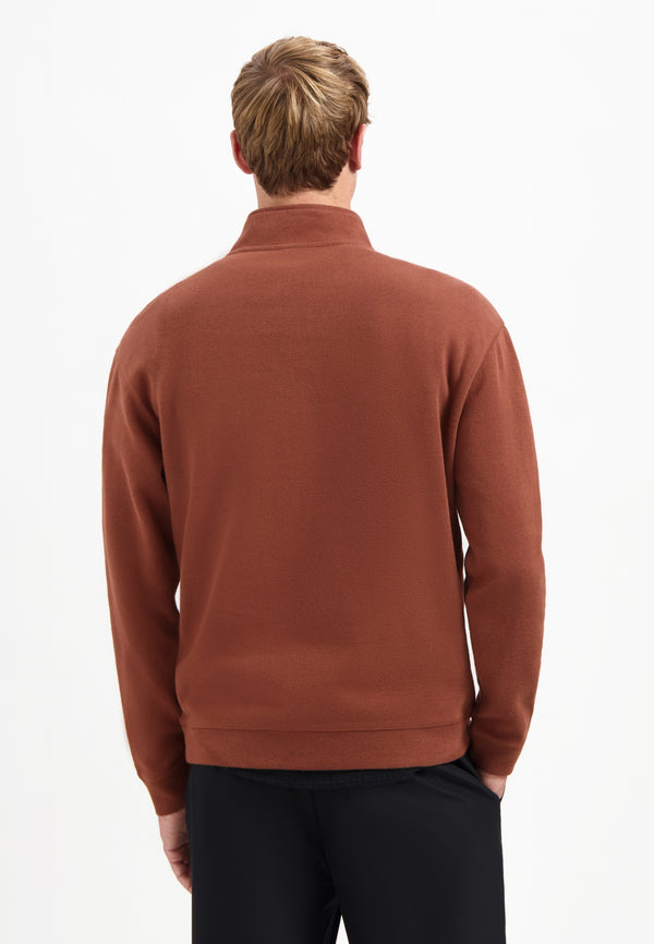 Soft half-zip sweater | Terra
