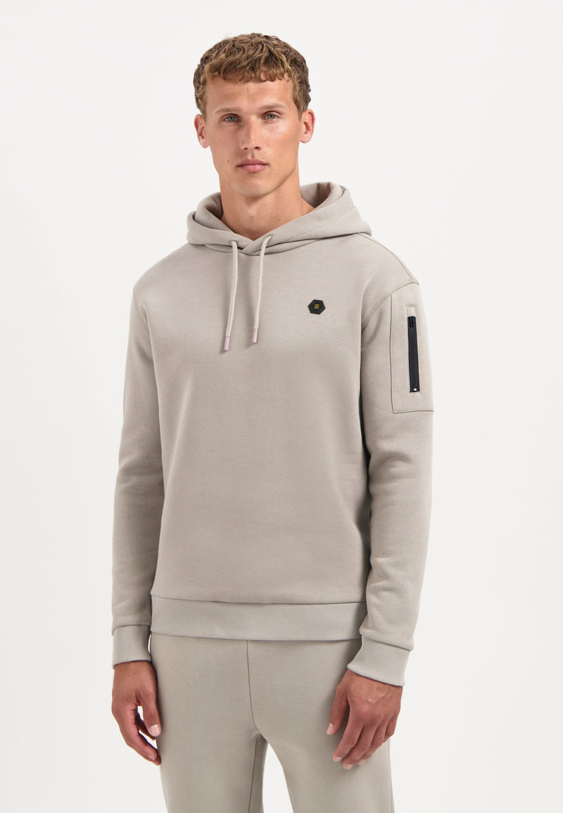 Hooded sweater | Clay
