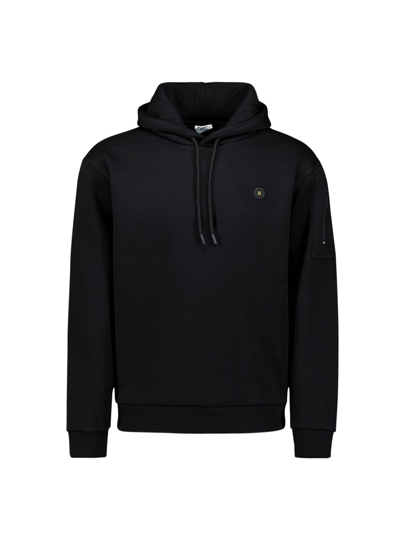 Hooded sweater | Black