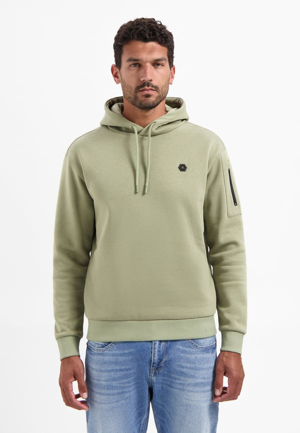 Hooded sweater | Light Moss
