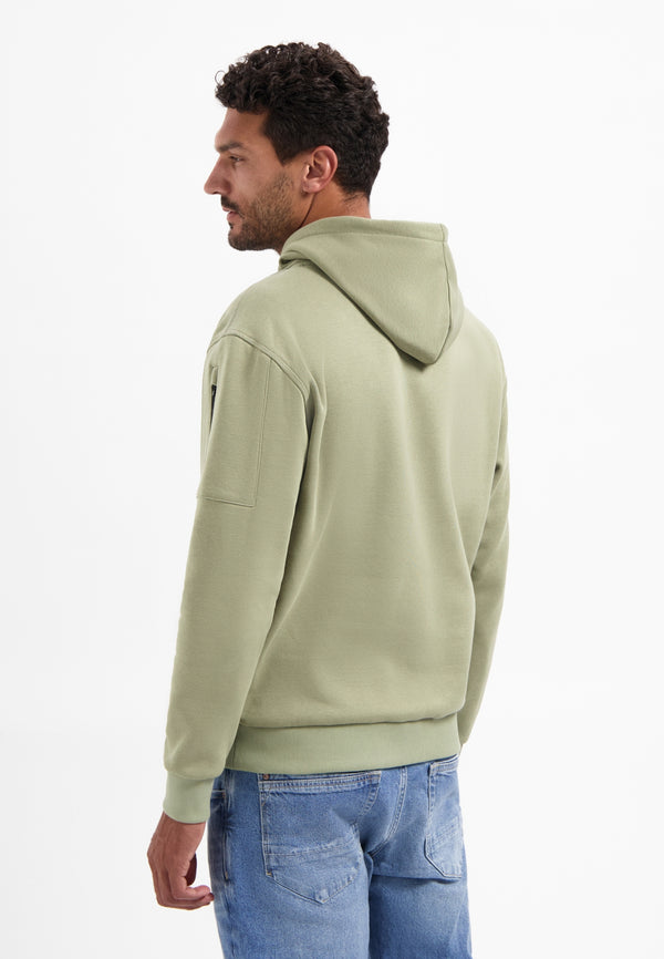 Hooded sweater | Light Moss