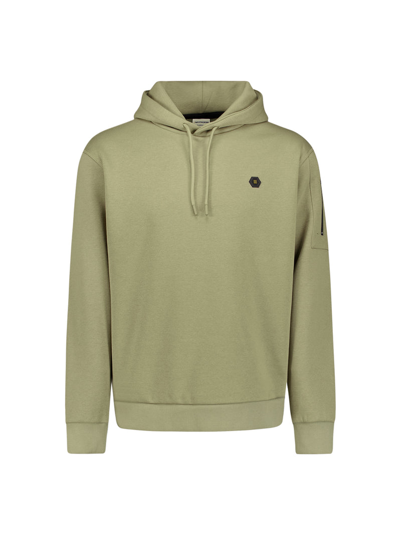 Hooded sweater | Light Moss
