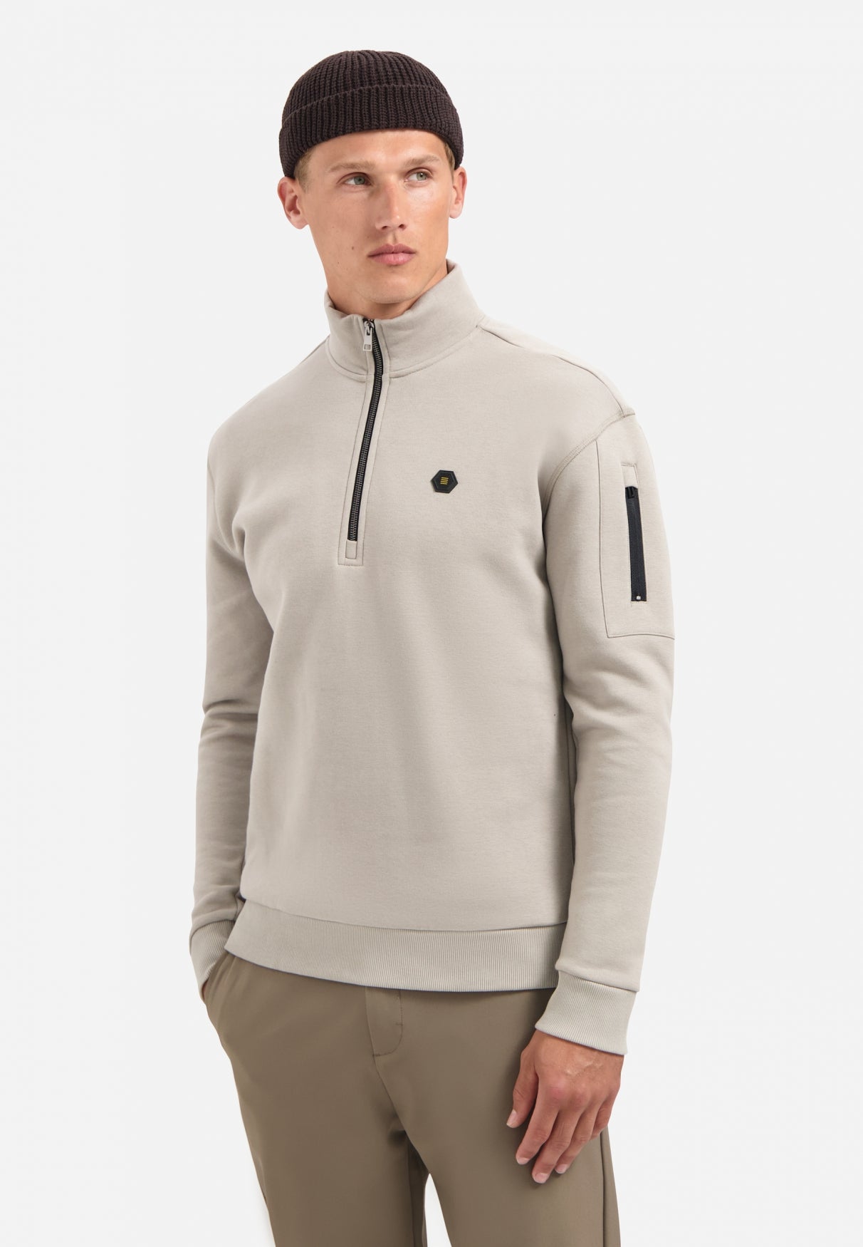 Half-Zip Sweater | Clay