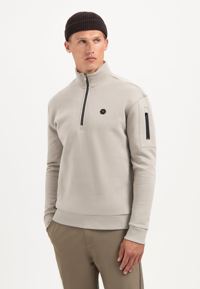 Half-Zip Sweater | Clay