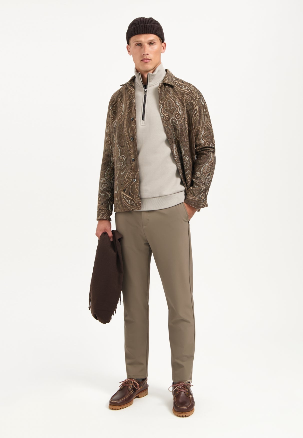 Half-Zip Sweater | Clay