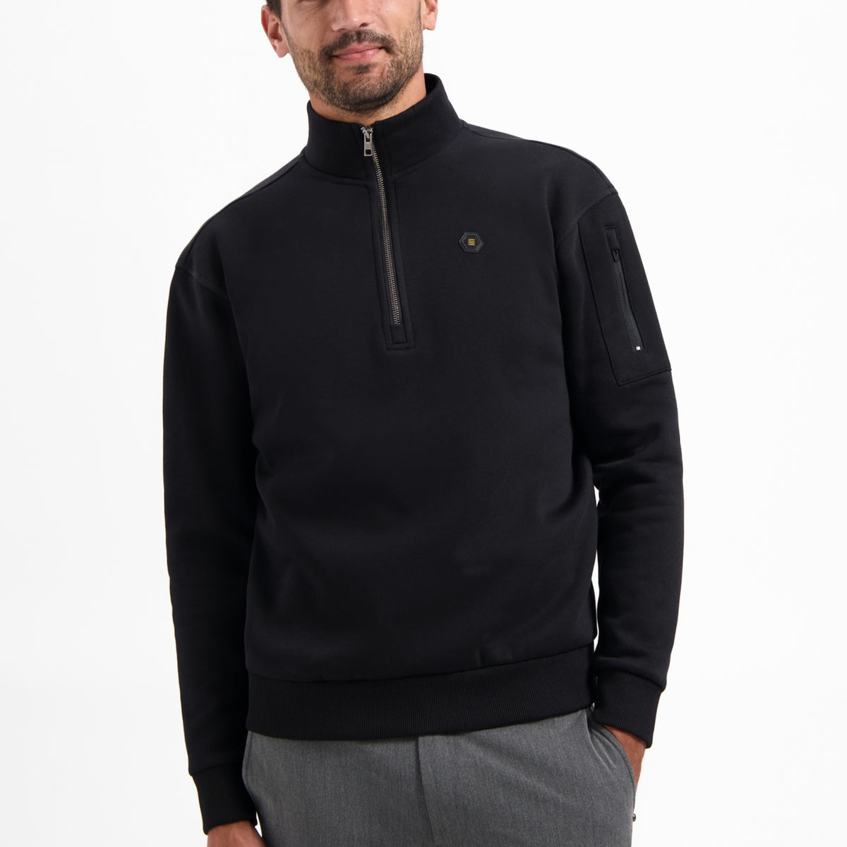 Half-Zip Sweater | Black