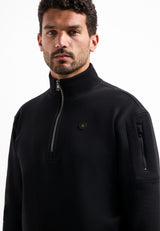 Half-Zip Sweater | Black