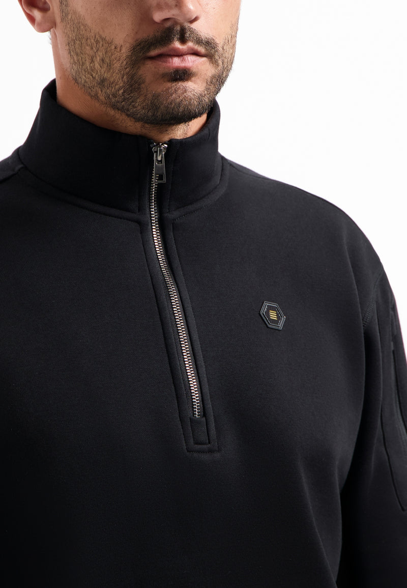 Half-Zip Sweater | Black