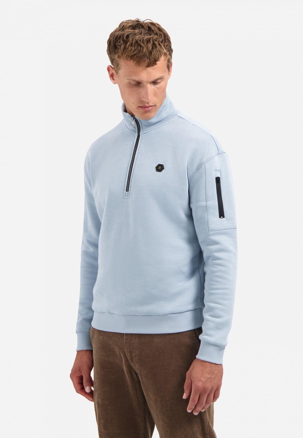 Half-Zip Sweater | Dusty Blue