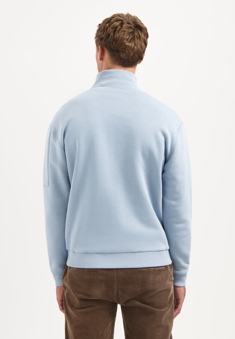 Half-Zip Sweater | Dusty Blue