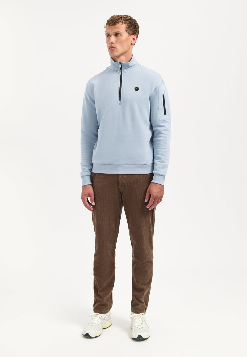 Half-Zip Sweater | Dusty Blue