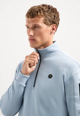 Half-Zip Sweater | Dusty Blue