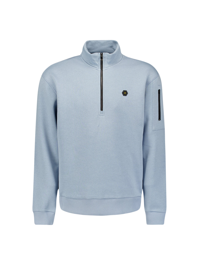 Half-Zip Sweater | Dusty Blue