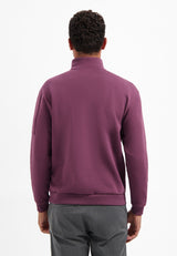 Half-Zip Sweater | Dark Wine