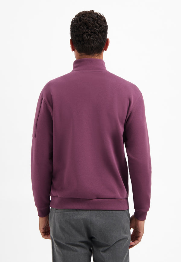 Half-Zip Sweater | Dark Wine