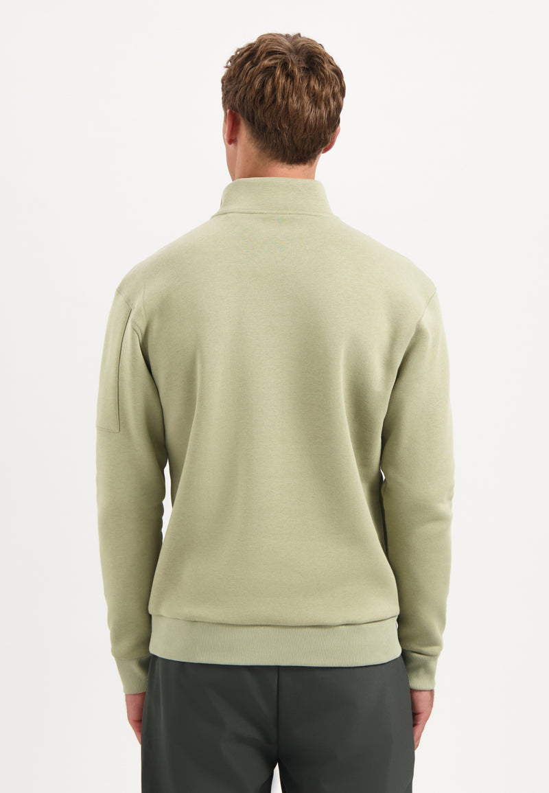 Half-Zip Sweater | Light Moss