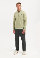 Half-Zip Sweater | Light Moss