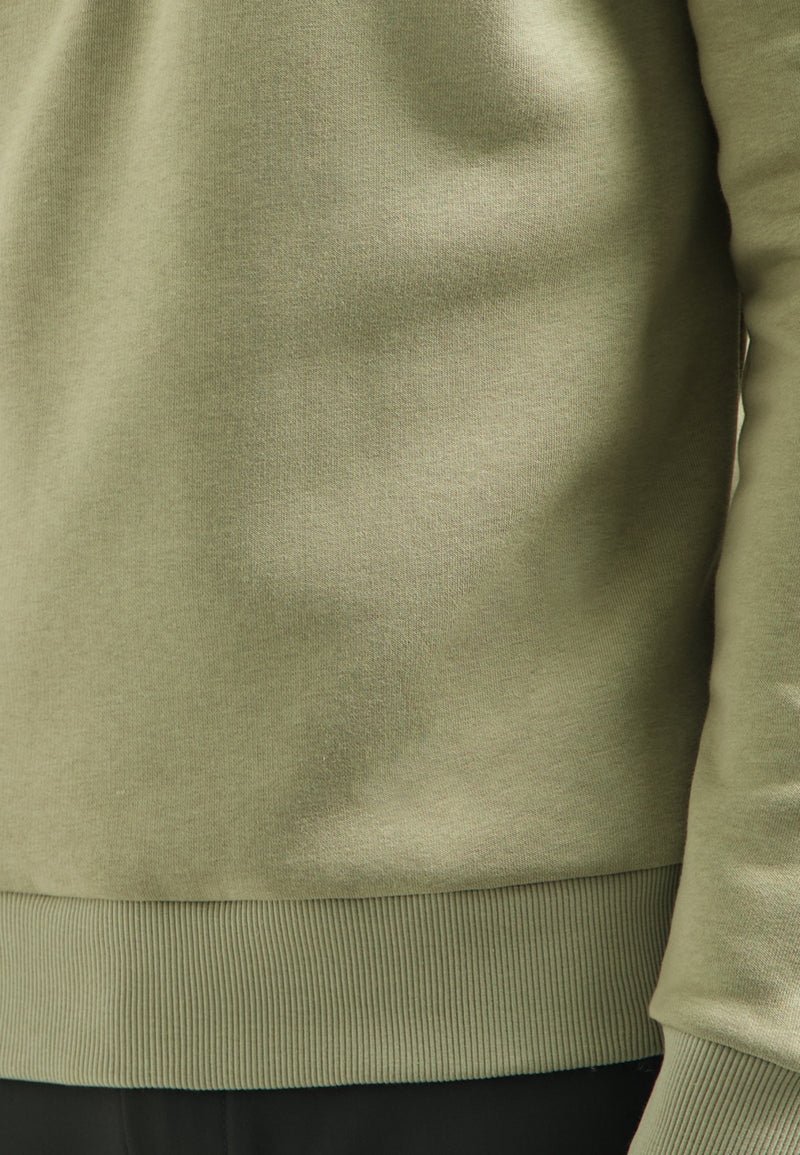 Half-Zip Sweater | Light Moss