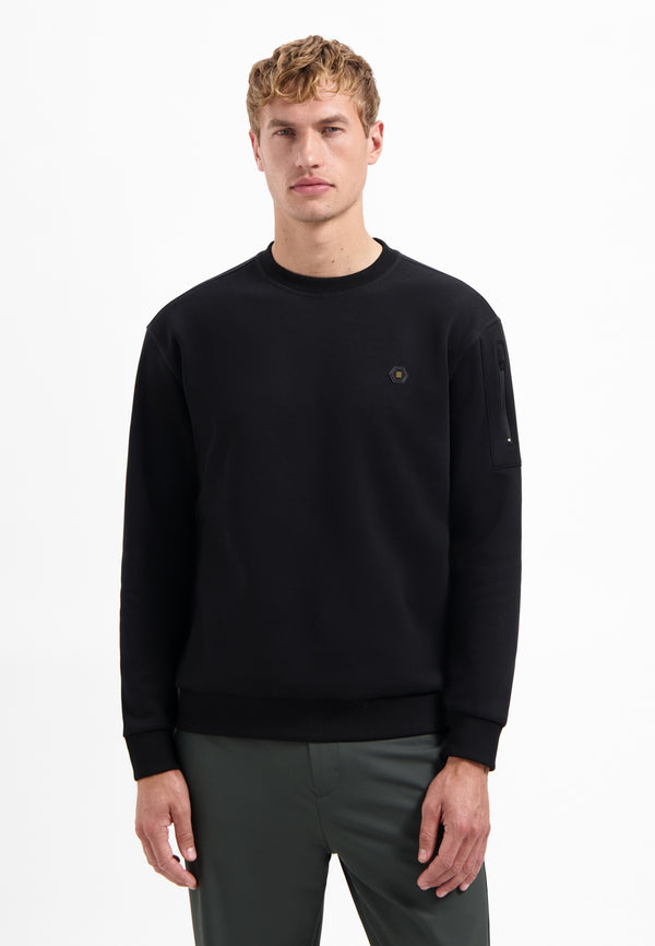 Crewneck sweater | Black