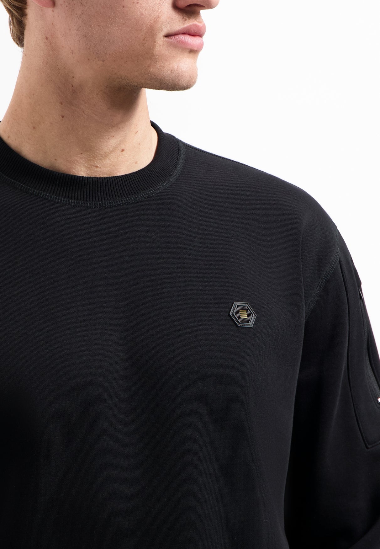 Crewneck sweater | Black