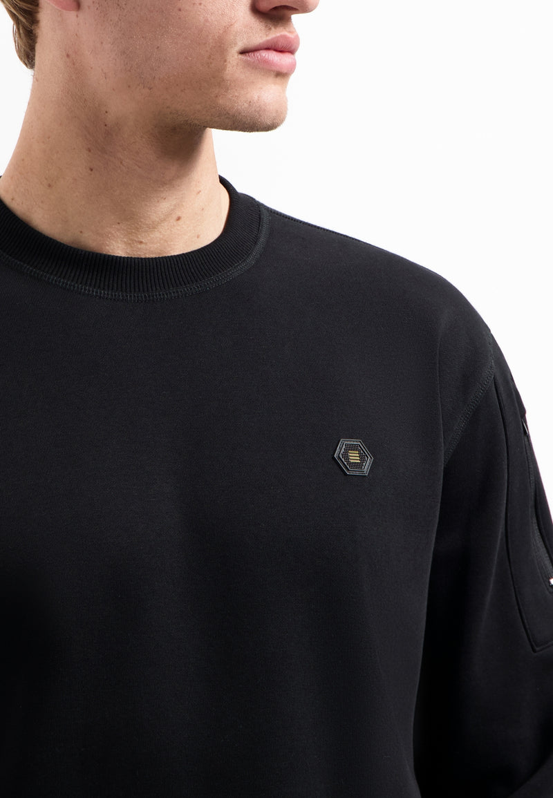 Crewneck sweater | Black