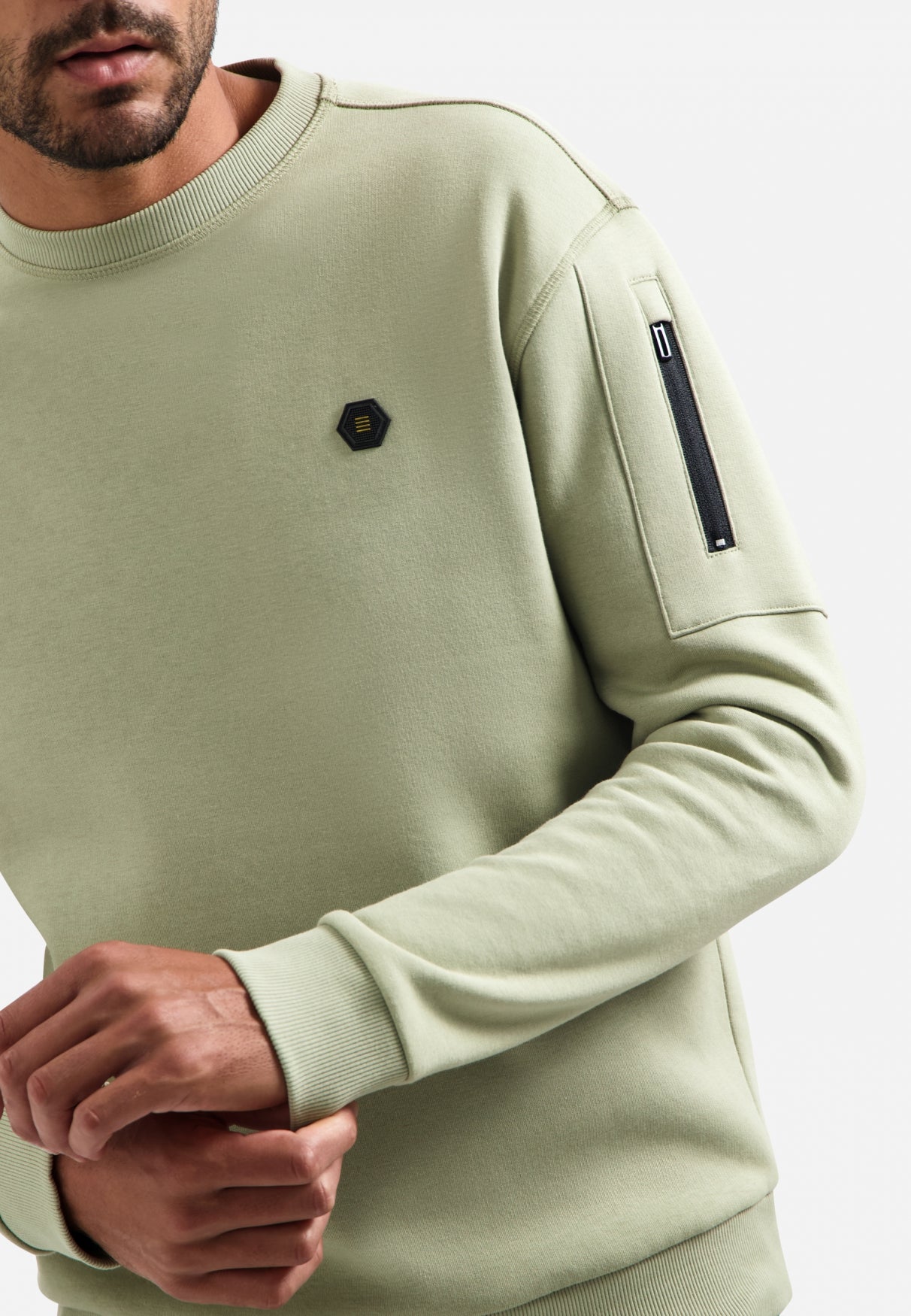 Crewneck sweater | Light Moss