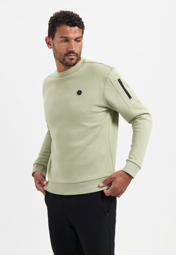 Crewneck sweater | Light Moss