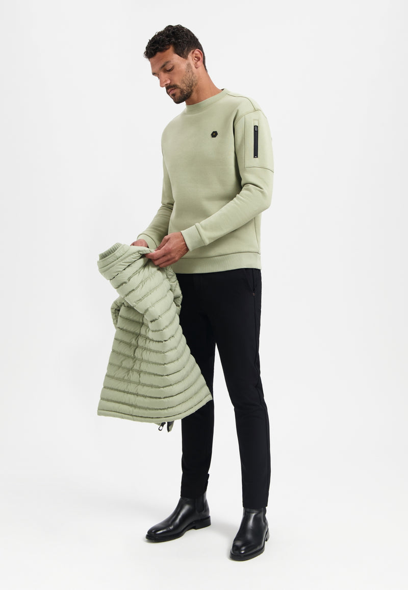 Crewneck sweater | Light Moss