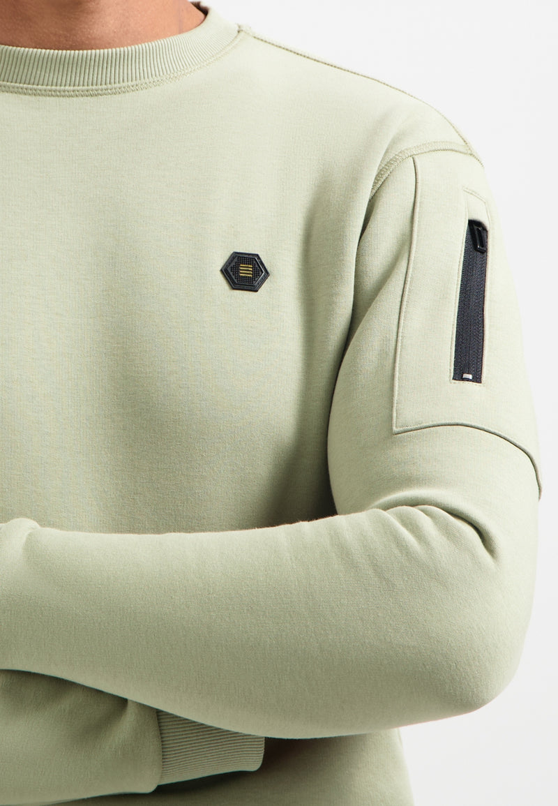 Crewneck sweater | Light Moss
