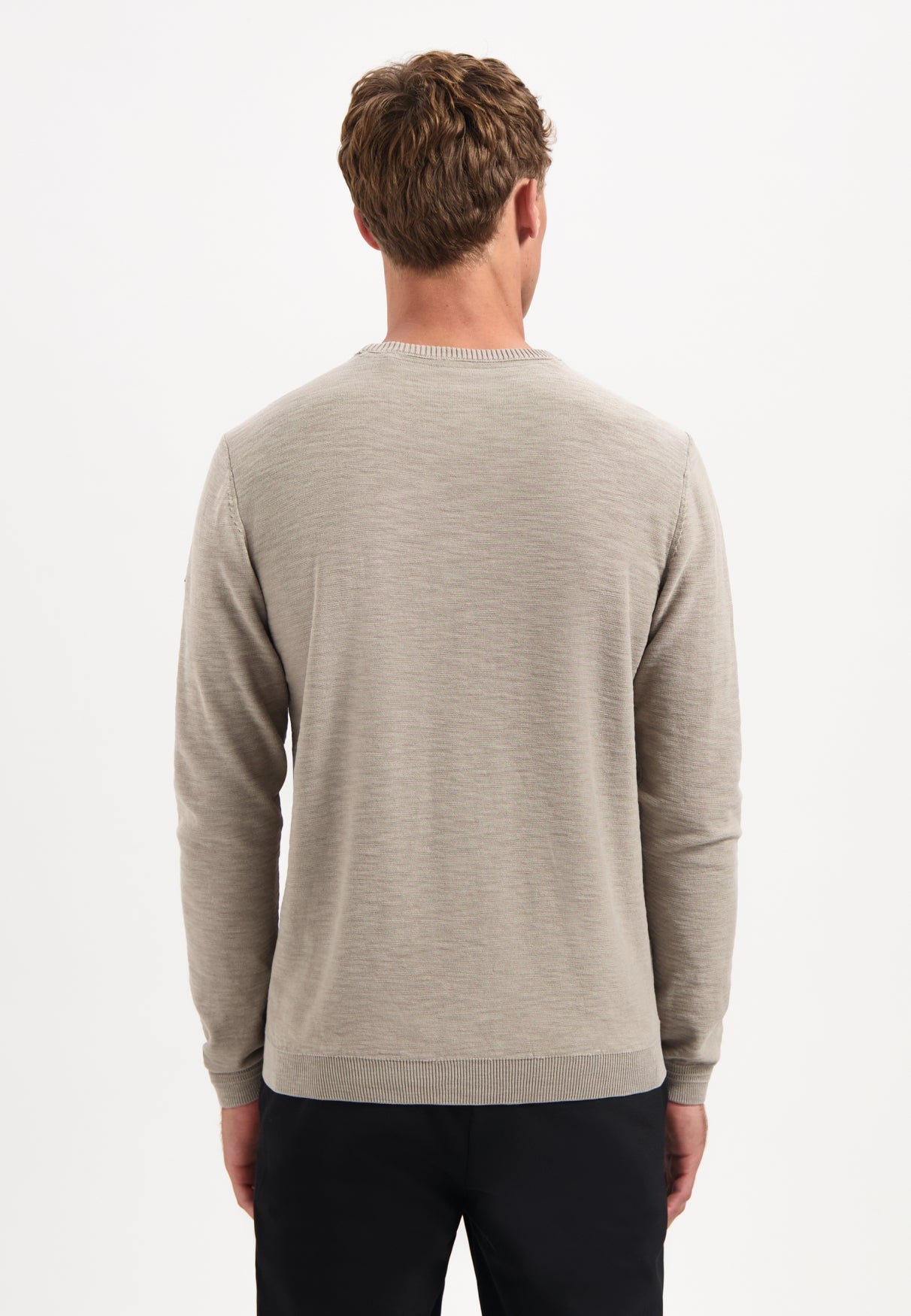Washed look jumper | Clay