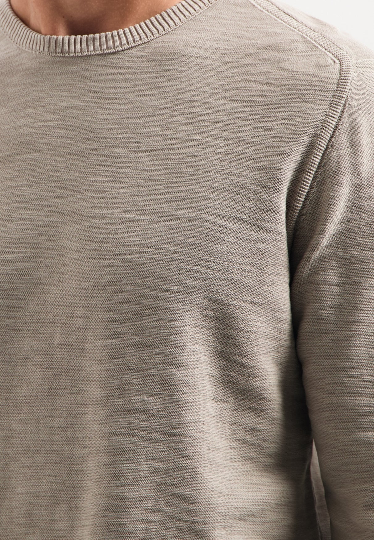 Washed look jumper | Clay