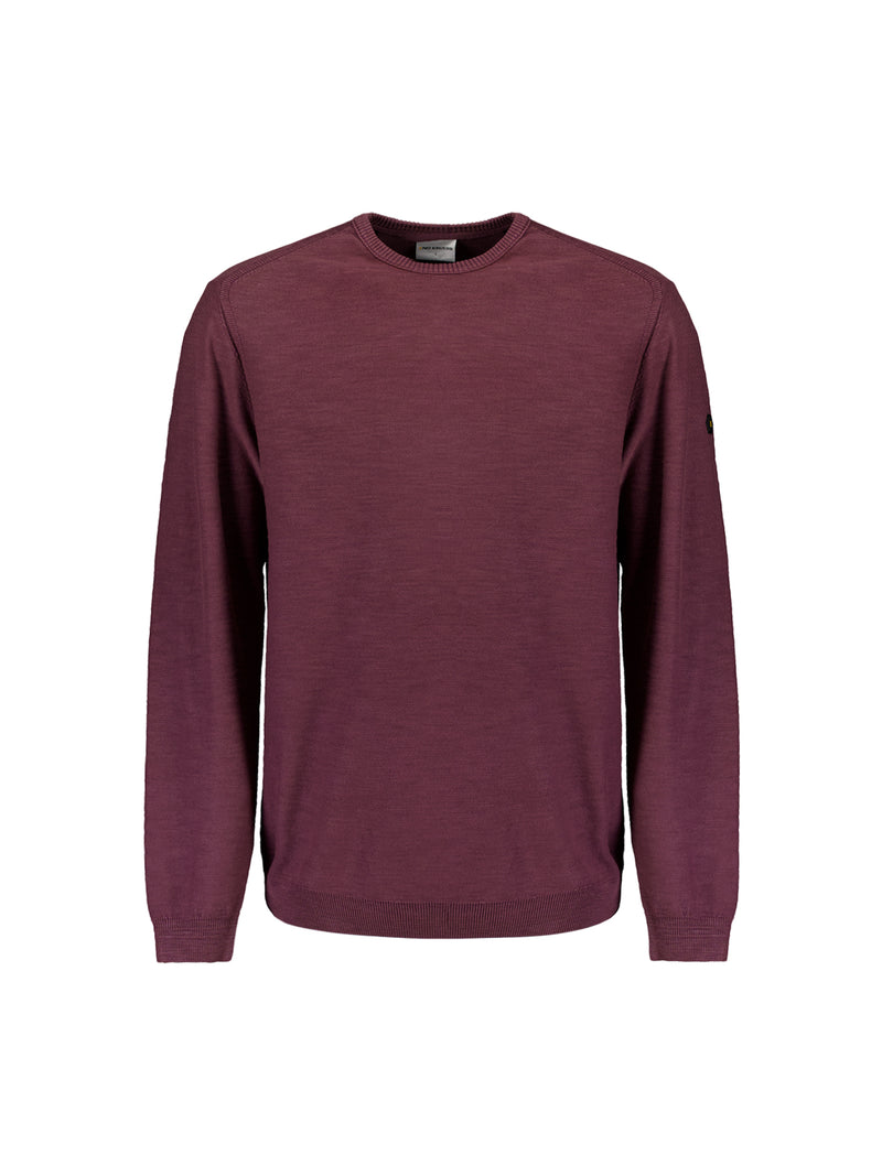 Washed look jumper | Dark Wine