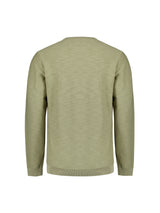 Washed look jumper | Light Moss