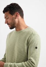 Washed look jumper | Light Moss