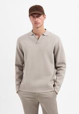 Heavy knit jumper | Clay