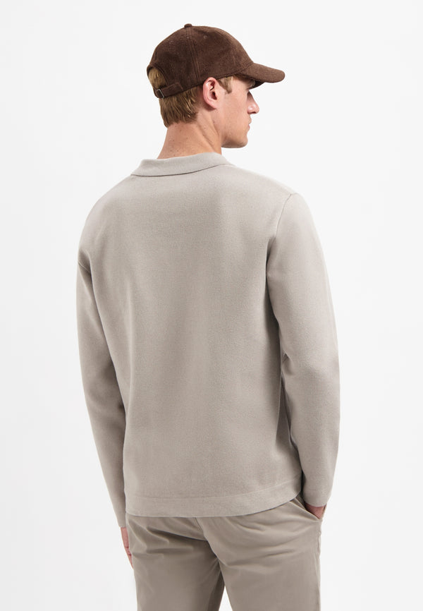 Heavy knit jumper | Clay