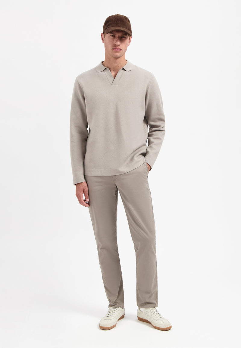 Heavy knit jumper | Clay