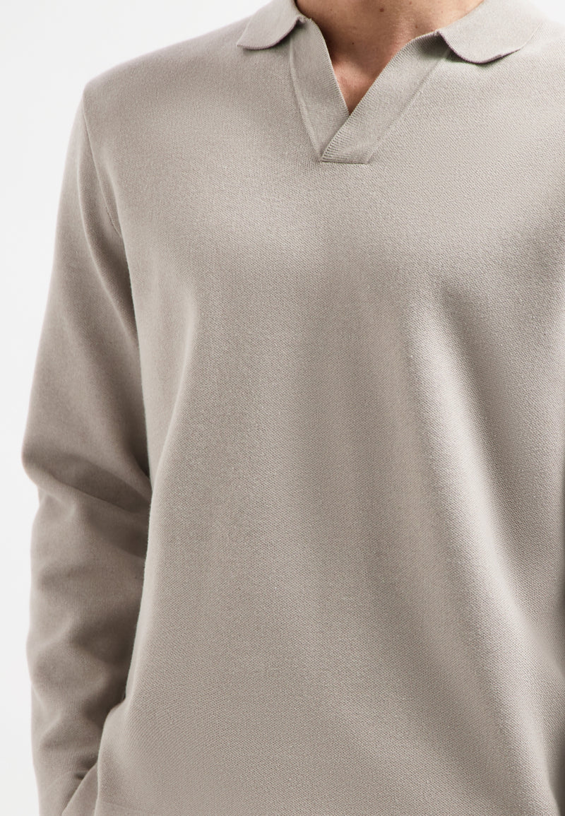 Heavy knit jumper | Clay