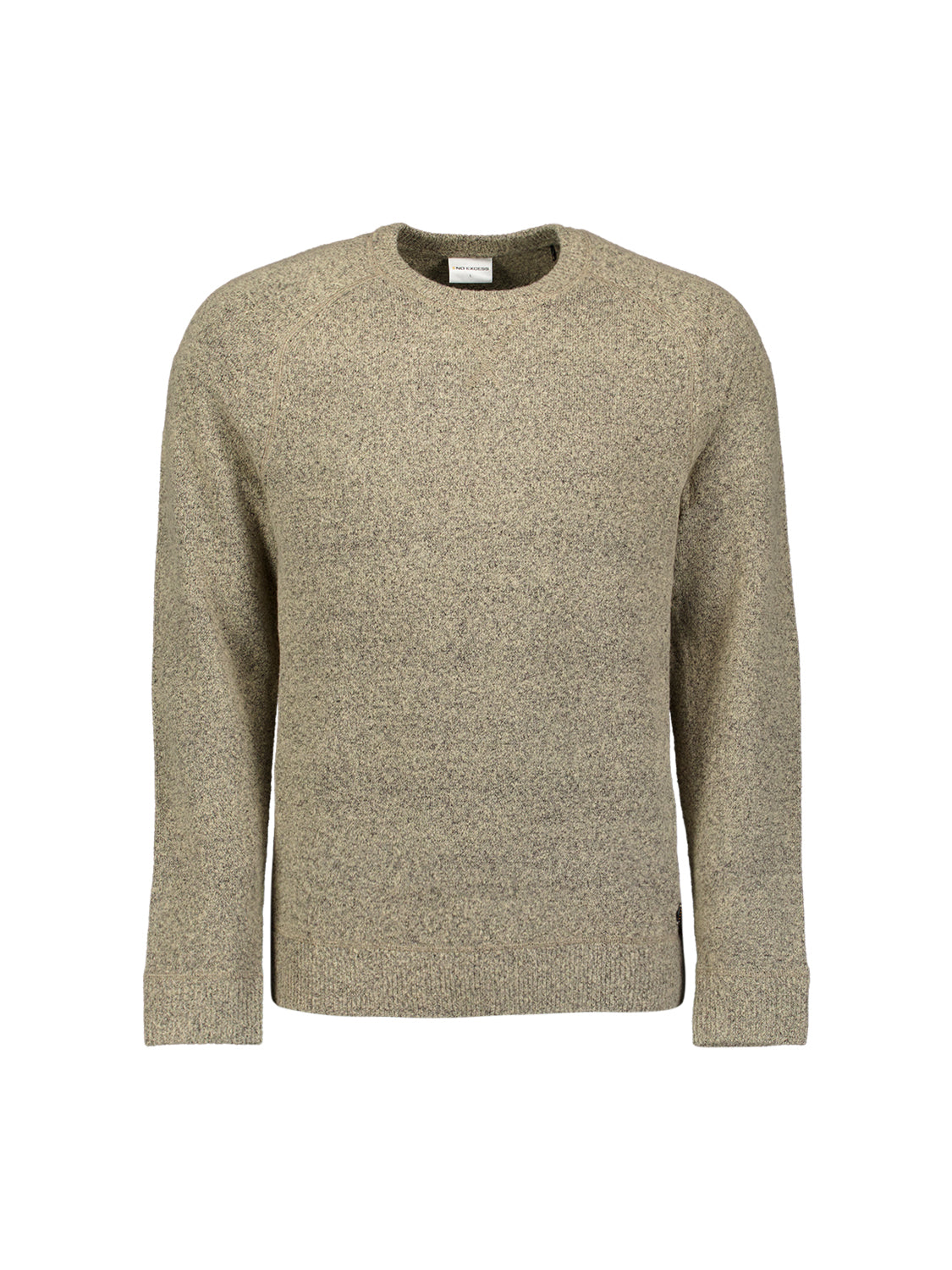 Melange wool jumper | Sand