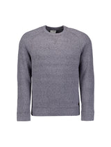 Melange wool jumper | Washed Blue
