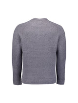 Melange wool jumper | Washed Blue